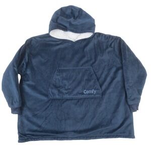 The Comfy Original Jr Wearable Blanket Hoodie Kids OS Blue Oversized Sherpa Cozy